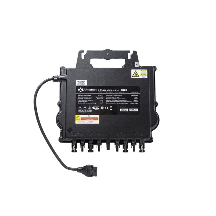 APsystems QT2D 3.200 VA dreiphasiger Mikrowechselrichter – Produktansicht