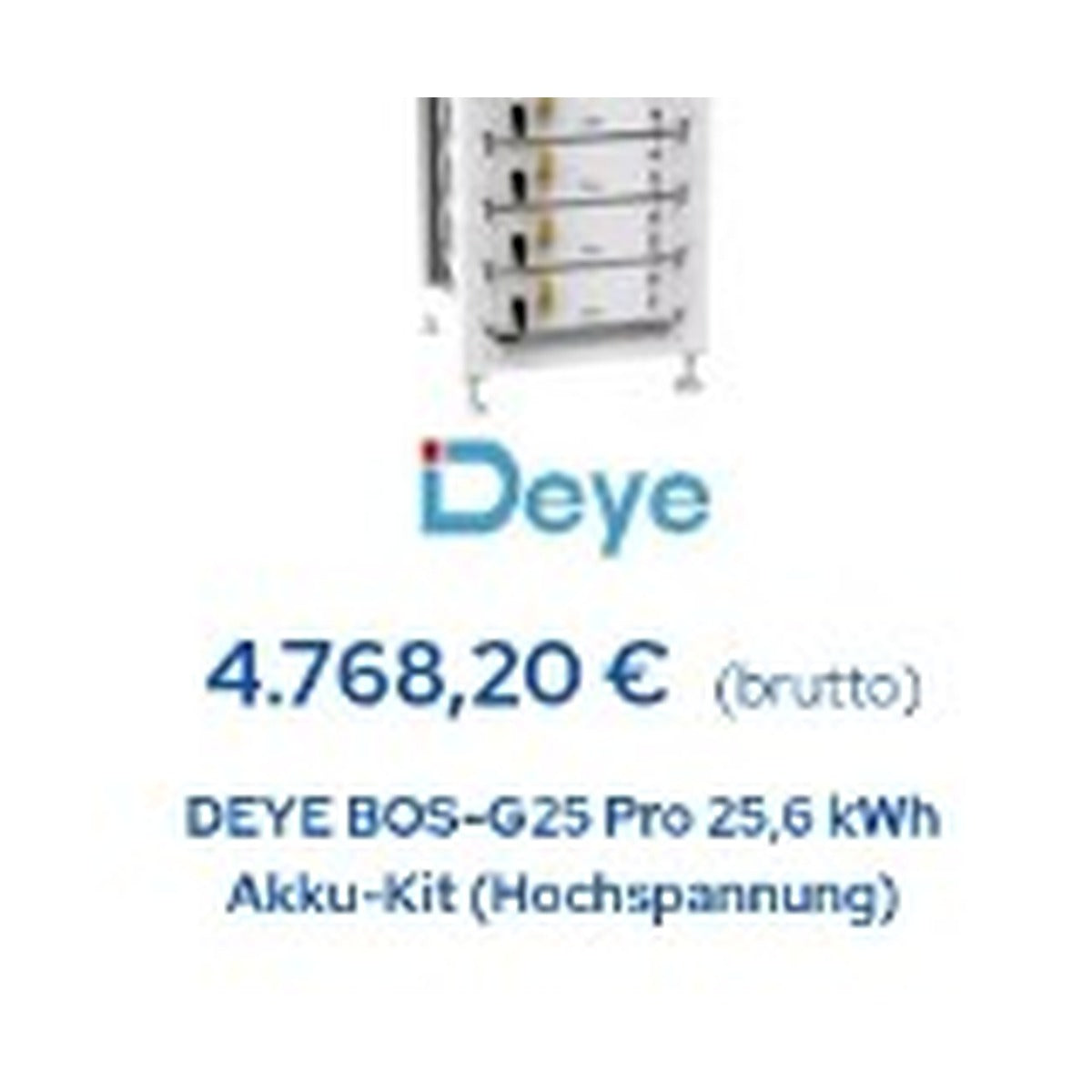 Deye BOS-G Pro Hochvolt-Batteriespeicher-Kit