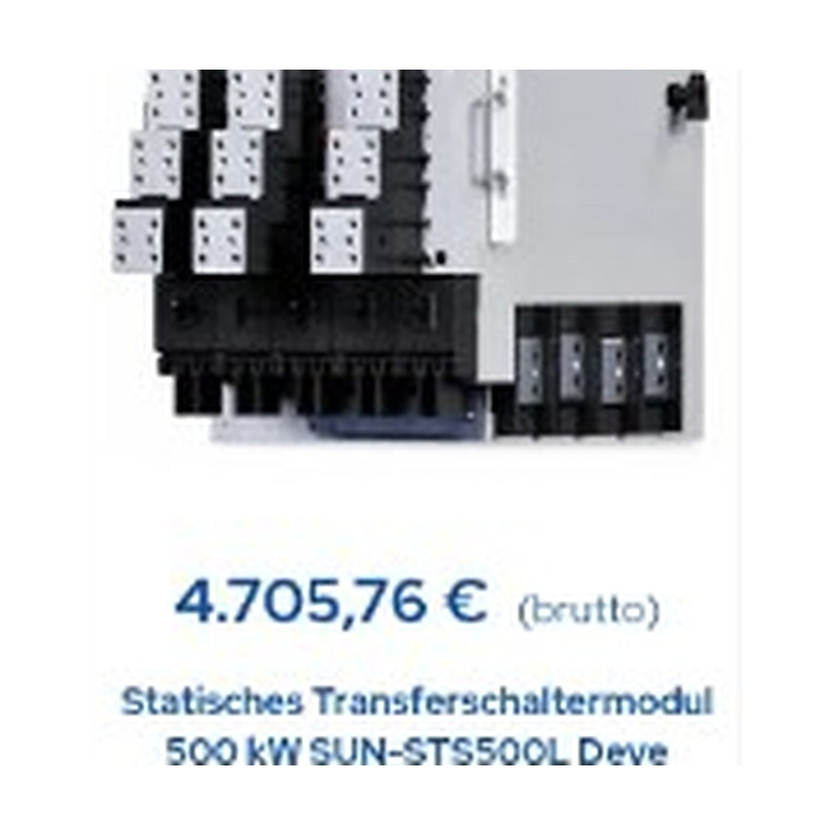 Deye SUN-STS500L statisches Transferschaltermodul – 500 kW