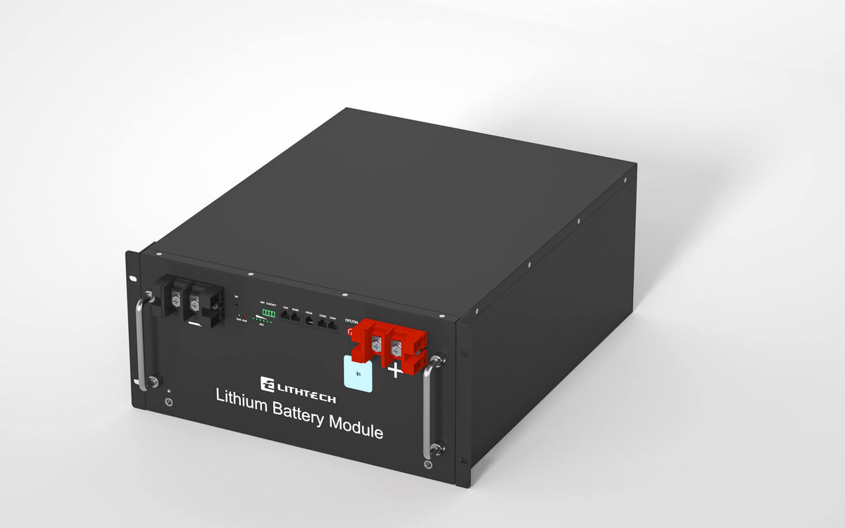 Lithtech TB6000X & Stack Rack 10,24 kWh LiFePO4 Niedervolt-Batteriespeicher – Produktabbildung