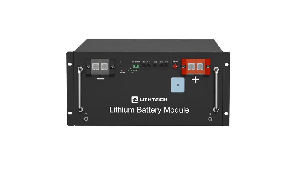 Lithtech TB6000X & Stack Rack 10,24 kWh LiFePO4 Niedervolt-Batteriespeicher – Produktabbildung