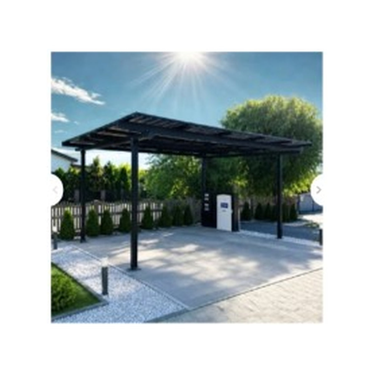 Marsun Photovoltaik-Doppelcarport für zwei Fahrzeuge
