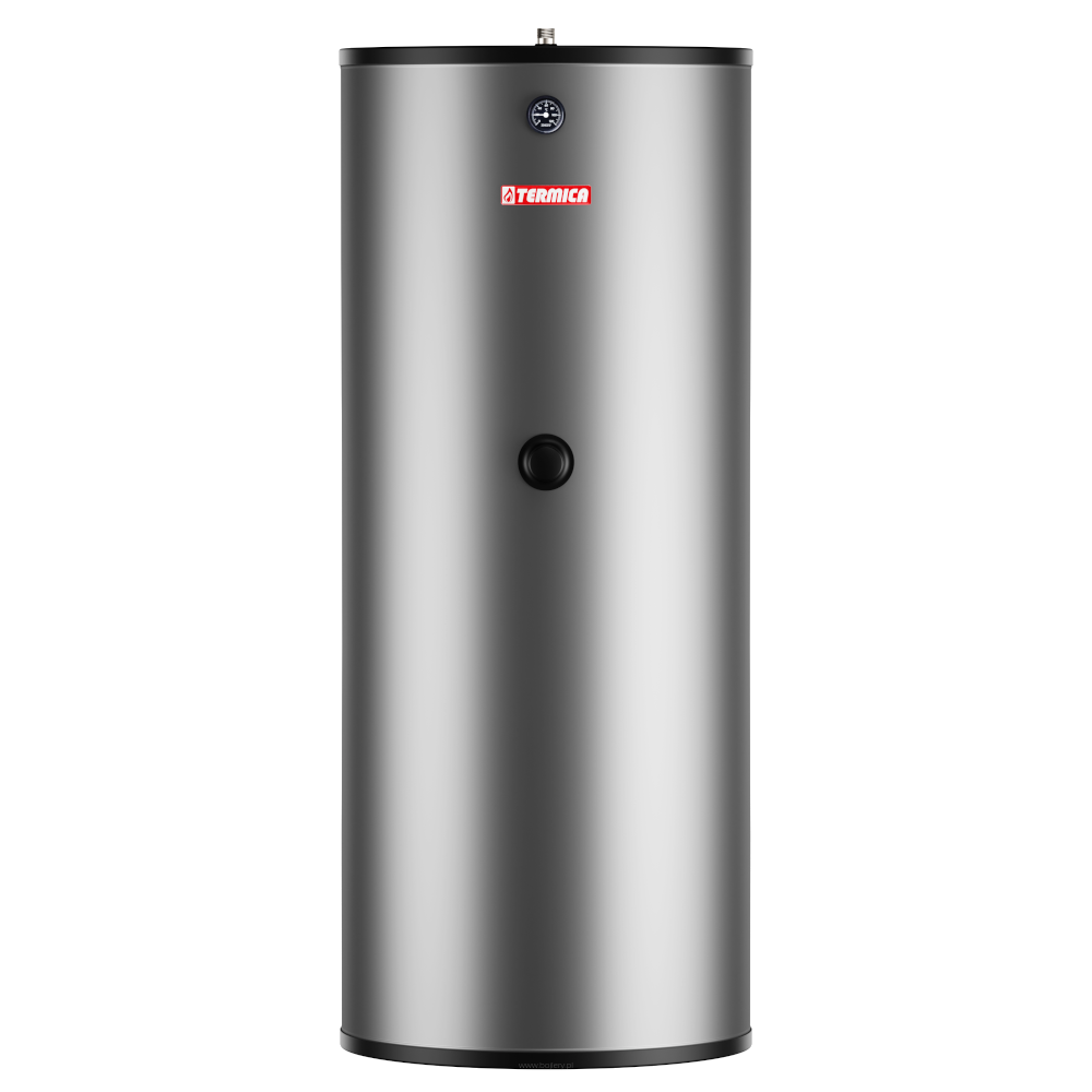 TERMICA W2W300E Edelstahl-Warmwasserspeicher – Original Produktfoto