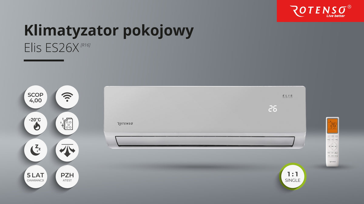 Rotenso Elis Silver ES26Xi 2.6 kW Innengerät