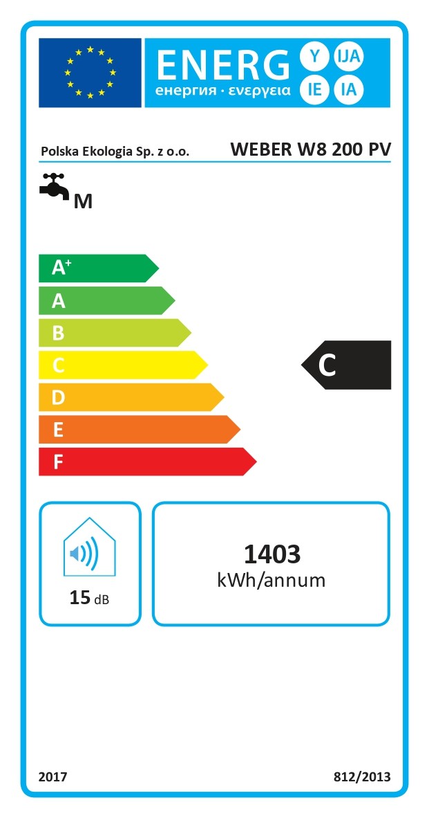 WEBER W8 PV 200 L Warmwasserspeicher – PV-Direktheizung und 230 V – Produktabbildung